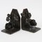 Vintage Handmade Wrought Iron Bookends, 1940s, Set of 2 1