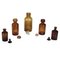 Amber Glass Pharmacy Bottles, 1870s, Set of 5 8