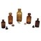 Bottiglie da farmacia in vetro ambrato, fine XIX secolo, set di 5, Immagine 8