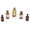 Amber Glass Pharmacy Bottles, 1870s, Set of 5, Image 1
