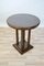 Round Art Deco French Beech Side Table, 1920s 8