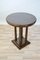 Round Art Deco French Beech Side Table, 1920s, Image 8