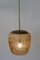 Mid-Century Textured Glass Pendant Lamp by Rupert Nikoll, 1950s 8