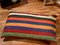 Colorful Striped Wool Outdoor Kilim Pillow Cover by Zencef, Image 4
