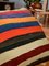 Colorful Striped Wool Outdoor Kilim Pillow Cover by Zencef 9