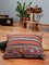 Striped Wool Outdoor Kilim Pillow Cover by Zencef 7