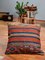 Striped Wool Outdoor Kilim Pillow Cover by Zencef 2