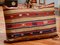 Large Striped Wool Outdoor Kilim Pillow Cover by Zencef 1