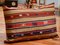 Large Striped Wool Outdoor Kilim Pillow Cover by Zencef, Image 1