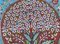 Dekorativer türkischer Tree of Life Teller, 1970er 2