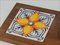 Vintage Turkish Ceramic Tile and Pine Coaster Board, 1970s, Image 3