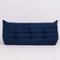 Blue Modular 3-Piece Togo Sofa Set by Michel Ducaroy for Ligne Roset, 1980s 5