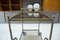 French Brass & Smoked Glass Serving Bar Cart, 1950s 6