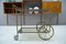 French Brass & Smoked Glass Serving Bar Cart, 1950s 4