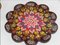 Handgefertigte türkische Vintage Untersetzer aus Keramik mit floralem Muster, 1970er, 2er Set 3