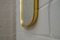 Mid-Century Italian Modern Brass Mirror, 1950s, Image 8