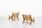 Vintage Danish Cane Lounge Chairs, 1960s, Set of 2 2