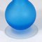 Blau glasierte Vase von Carlo Moretti für Rosenthal Netter, 1950er 2