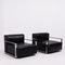 Black Leather St Martin Armchairs by Arik Levy for Baleri, 2008, Set of 2 4