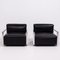 Black Leather St Martin Armchairs by Arik Levy for Baleri, 2008, Set of 2 2