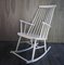 Vintage Mademoiselle High-Back Rocking Chair by Ilmar Tapiovaara, 1950s 3