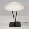 Postmodern Black Metal & Glass Table Lamp, 1980s 1