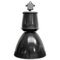 Vintage Industrial Dark Grey Enamel Pendant Lamp, 1950s 1