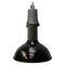 Lámpara colgante holandesa industrial vintage de aluminio fundido y esmalte negro, años 50, Imagen 5