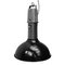 Lámpara colgante holandesa industrial vintage de aluminio fundido y esmalte negro, años 50, Imagen 7