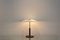 Steel and Milky Glass Table Light from Ikea, 1970s, Image 7