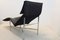 Schwarze Skye Chaiselongue aus Leder von Tord Björklund für Ikea, 1970er 8