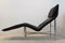 Chaise longue Skye de cuero negro de Tord Björklund para Ikea, años 70, Imagen 5