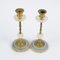 19th-Century French Gilded Brass and Alabaster Candleholders, Set of 2 6