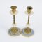 19th-Century French Gilded Brass and Alabaster Candleholders, Set of 2, Image 6