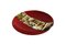 Pope T30 Red Murano Glass Plate by Stefano Birello for VeVe Glass, Image 2