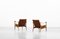 Safari Lounge Chairs by Karen & Ebbe Clemmensen for Fritz Hansen, 1960s, Set of 2 2
