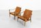 Safari Lounge Chairs by Karen & Ebbe Clemmensen for Fritz Hansen, 1960s, Set of 2 3