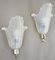 Art Deco Opalescent Glass Sconces, from Ezan, 1930s, Set of 2 5