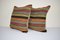 Federe quadrate Kilim di Vintage Pillow Store Contemporary, Turchia, set di 2, Immagine 3