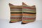 Square Turkish Kilim Pillow Covers, Set of 2, Image 2