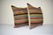 Stripy Wool Kilim Pillow Covers, Set of 2 2