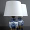 Antique Delft Table Lamps, 1890s, Set of 2 7