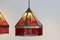 Amsterdam School Stained Glass Pendant Lights, 1930s, Set of 2, Image 4