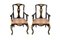 Poltrone in stile Chippendale vintage in legno intagliato e laccato, set di 2, Immagine 1