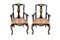 Vintage Chippendale Style Carved and Lacquered Wood Lounge Chairs, Set of 2, Image 1