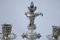 Antique Louis XVI Silver-Plated Metal Candleholders, Set of 2 2