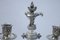 Candelabros Luis XVI antiguos de metal plateado. Juego de 2, Imagen 2