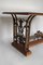 Wrought Iron & Mahogany Console Table, 1950s 3
