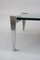 Table Basse en Aluminium et Miroir, années 80 2