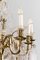 Lámpara de araña estilo Luis XV Mid-Century de latón y cristal de Baccarat, años 50, Imagen 3